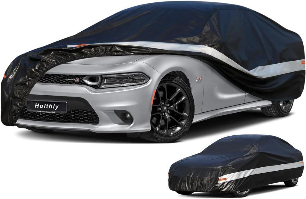 Holhtly Car Cover Custom Fit for Dodge Charger， Car Covers for Automobiles All