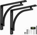 classic black heavy duty shelf brackets 12 inch, main product view