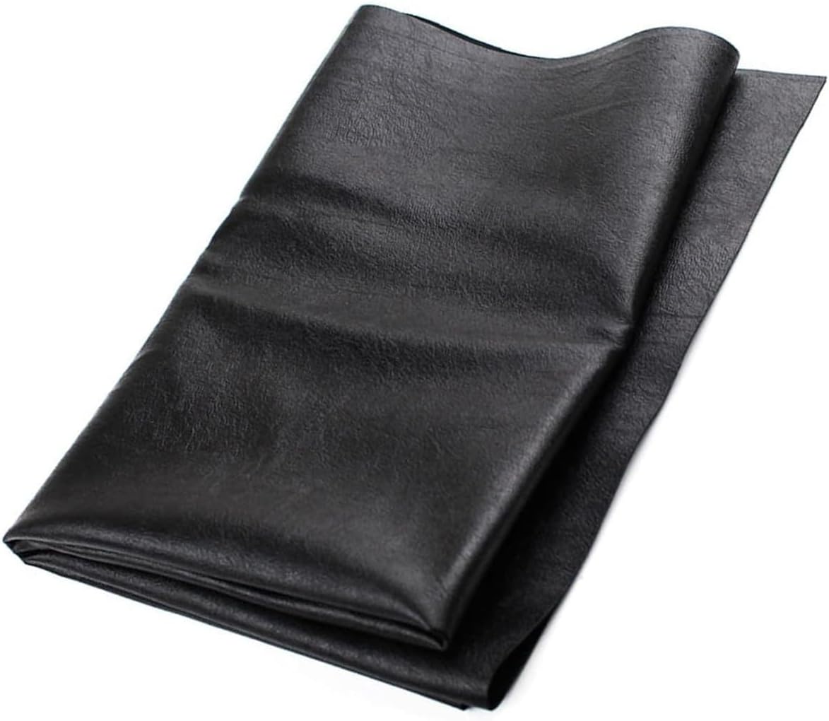 Motorcycle Seat Cover, 39.37" x 27.56" Leather Elastic Scooter Seat Cover Replaced, Universal DIY Seat Protector for Motorcycle, Scooter or Electric Vehicle (Black)