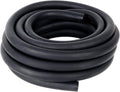 LokoCar Rubber Fuel Hose Line Push Lock 5/8" ID SAE 30R7 NBR 25ft 300PSI Black