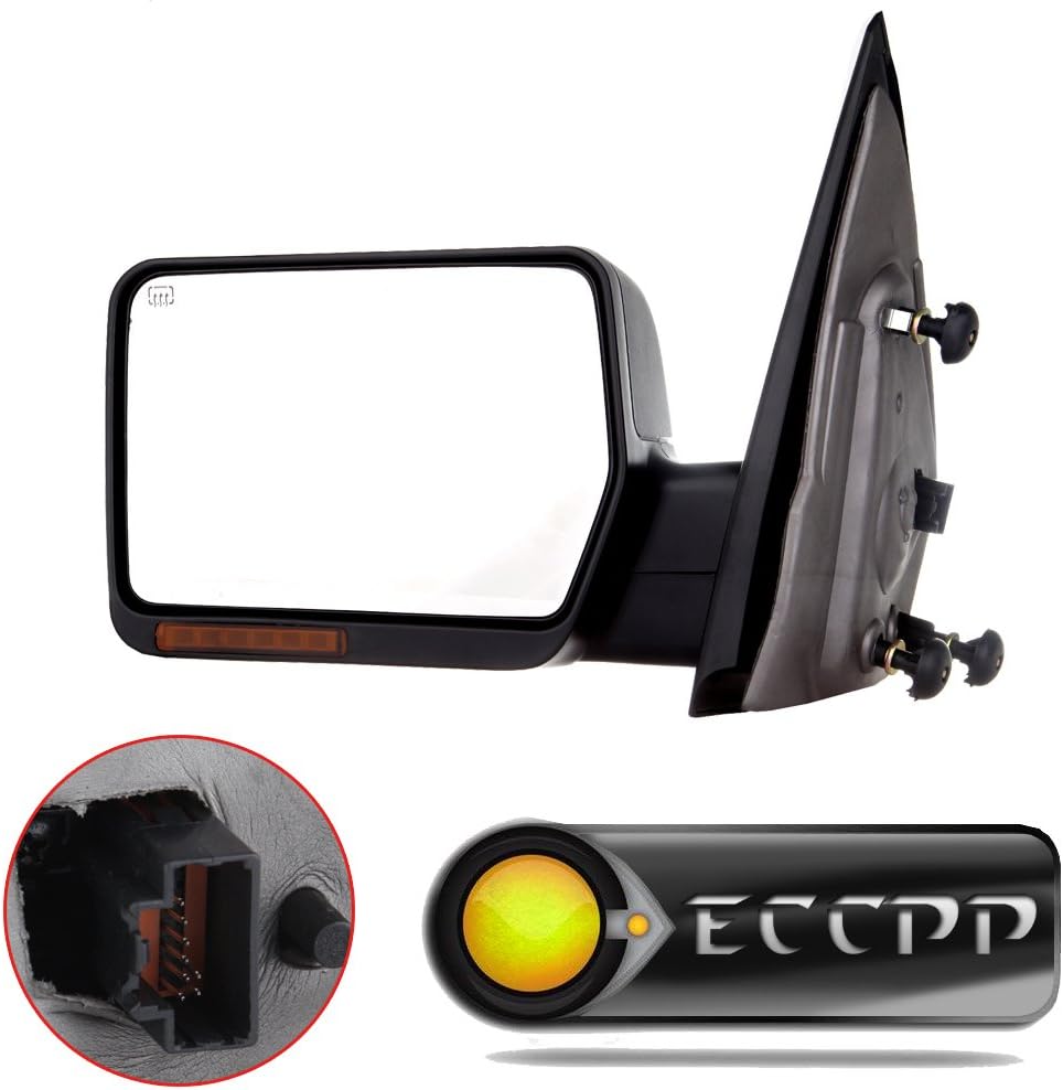 Driver Side Heated Towing Mirrors Fits 2004 2005 2006 for Ford for F150 Pickup Truck, Power Adjusted View Mirror with Turn Signal Indicator