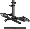 E-Bike Rack with Ramp, Hitch 2 Bike Rack, 200 lbs Capacity Electric Bike Carrier