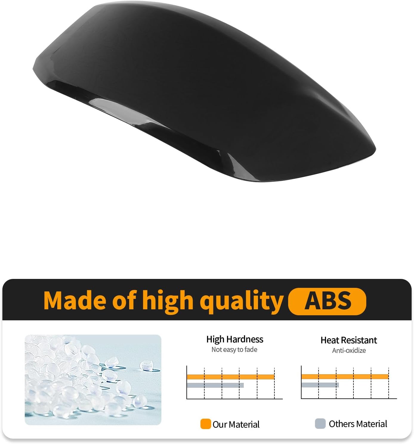 Hoolcar Tail Light Cover Rear Taillight Cover Guard Trim DecorationCompatible with Jeep Compass 2017-2025, Smoked Black