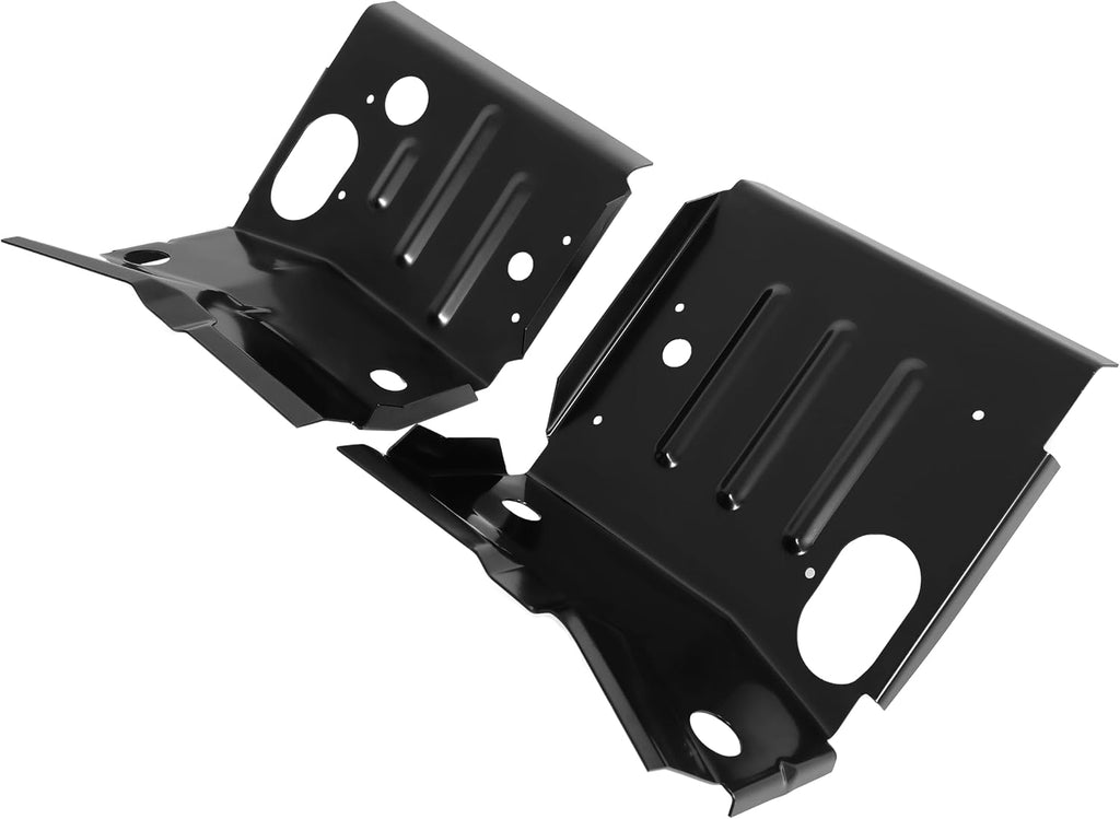 ALMULOO Cab Mount Floor Pan Support Compatible with 1980-1998 Ford F100 F150 F250 F350 Super Duty Pickup Truck Bronco Steel 2PCS (Left & Right Side)