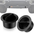 Baseplate Attachment Tab Receiver Cap Plug Replacement, Compatible with Blue Ox Removable Tab Baseplates, Black Plastic Protective Dust Cover for Tow Bar Receivers (2)