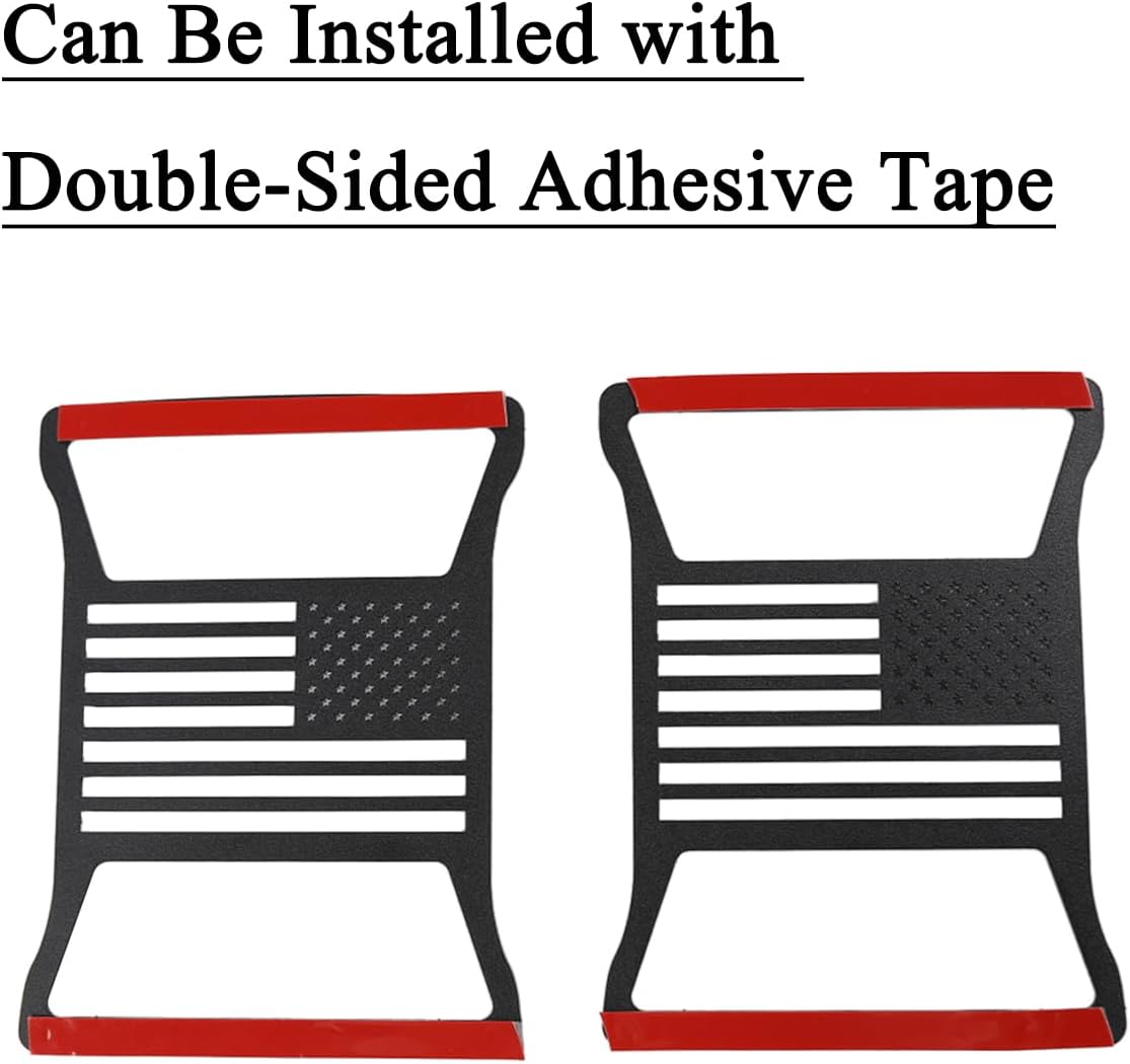 Tail Light Cover Taillight Guard Decoration Trim for Jeep Wrangler JL JLU Unlimited 2018 2019 2020 2021 2022 2023 2024 2025 2026 Tail Lamp Protector Exterior Accessories, 2Pcs USA Flag