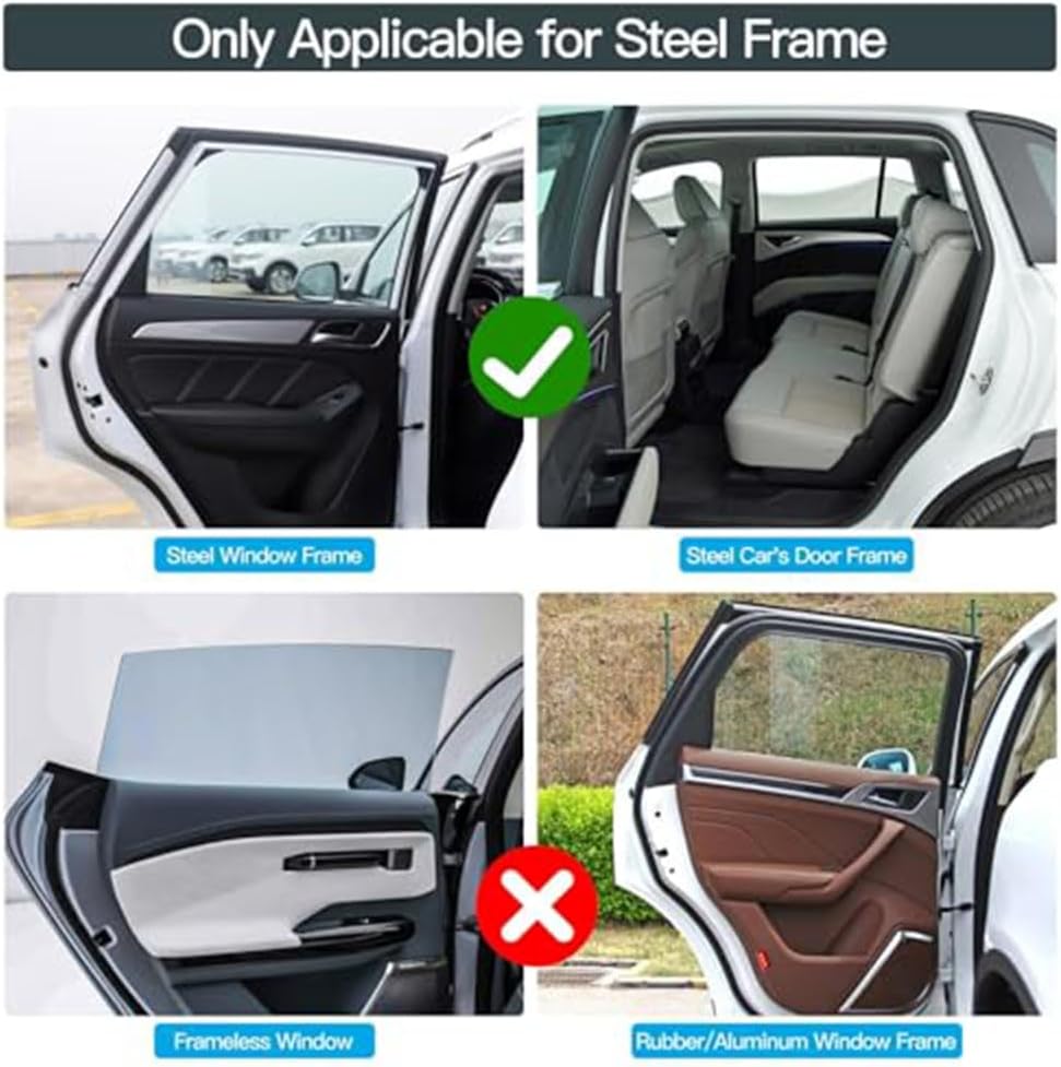 Car Side Window Sun Shades for Honda Prologue 2024–2025 2026 BEV3, Automotive Privacy Screen Heat Shield Sun Glare Blocker Window Blinds Vehicle Interior Accessories,Black
