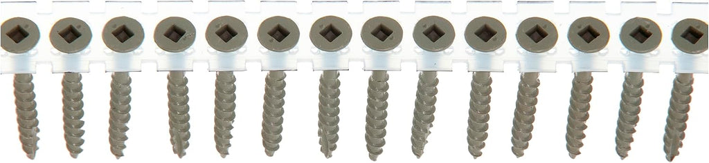 senco duraspin#8x1-3/4 collated ext decking, dock screw (08d175w) shown in use