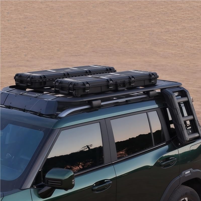 Rooftop Cargo Carrier 48L Auto Car Roof Box Carrier Cargo Luggage Car Roof Rack Tool Box Car Storage Roof Rack Basket Roof Basket