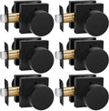 goldenwarm matte black door knobs interior, privacy door, main product view