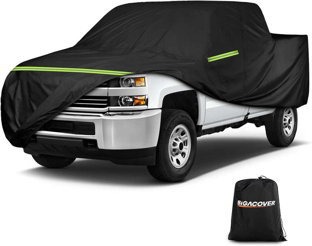 Truck Cover for Chevy Silverado Crew Cab Long Bed 8.3ft Heavy Duty Waterproof