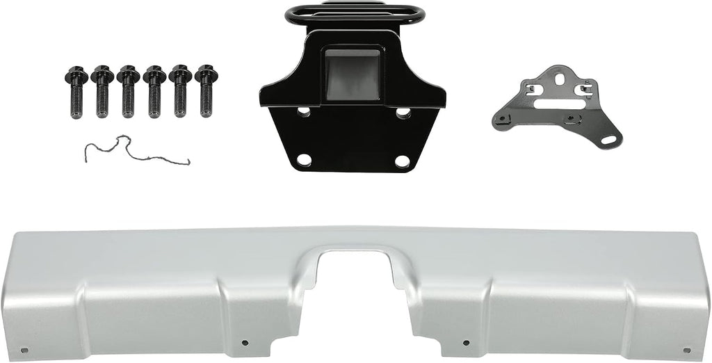 KUAFU Trailer Hitch+Bumper Panel Kit Compatible with 2007-2014 Toyota FJ Cruiser Replacement for PT228-60060 Rear Tow Hitch Lower Valance Powder Coated Instruction Included