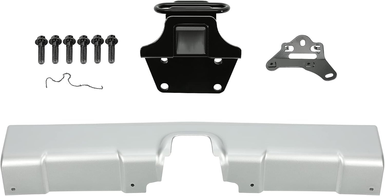 KUAFU Trailer Hitch+Bumper Panel Kit Compatible with 2007-2014 Toyota FJ Cruiser Replacement for PT228-60060 Rear Tow Hitch Lower Valance Powder Coated Instruction Included