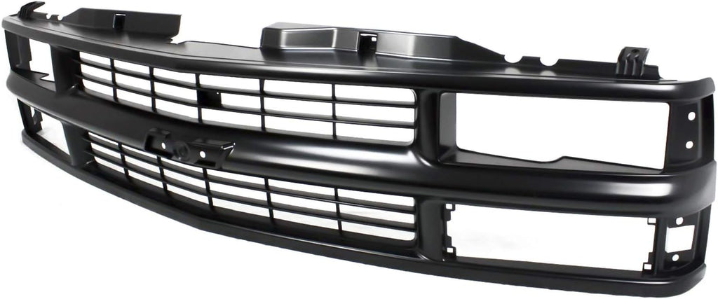 Garage-Pro Front Grille Assembly For Chevrolet Blazer 1994, C1500 1994-1999, Models with Composite Headlamps, Black Grill, Plastic