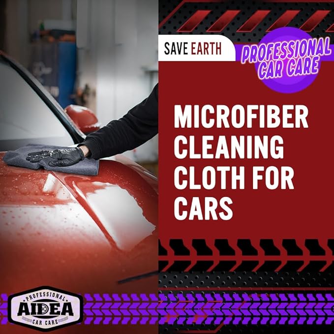 AIDEA Microfiber Cleaning Cloth Grey 150PK, Microfiber Towels - Image 4