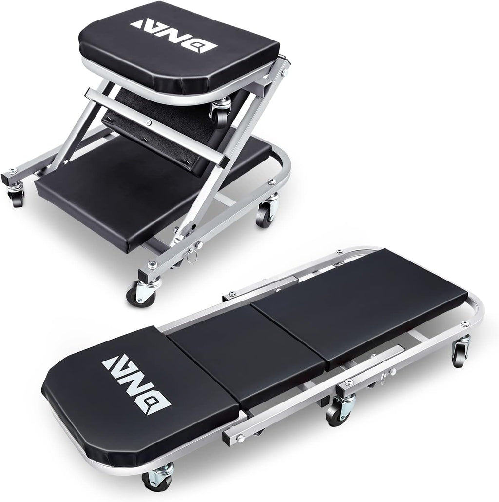 ‎DNA MOTORING TOOLS-00185 36 Inches 2 IN 1 Rolling Folding Car Creeper/Seat