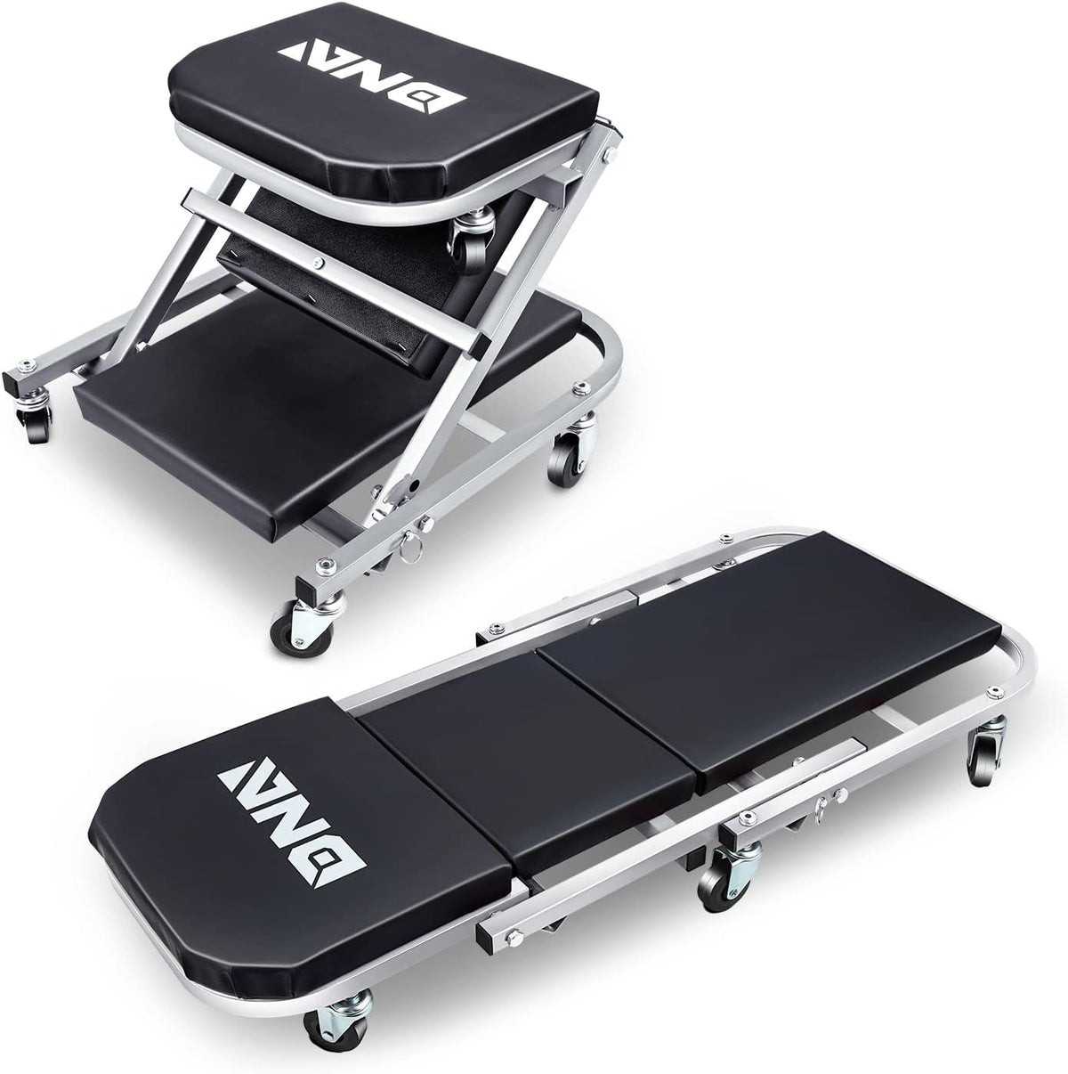 ‎DNA MOTORING TOOLS-00185 36 Inches 2 IN 1 Rolling Folding Car Creeper/Seat