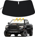 Premium Windshield Sun Shade for 2019-2025 2026 Dodge RAM 1500, Reflective 310T Material Front Window Sun Visor Blocks UV Rays Foldable Sunshade