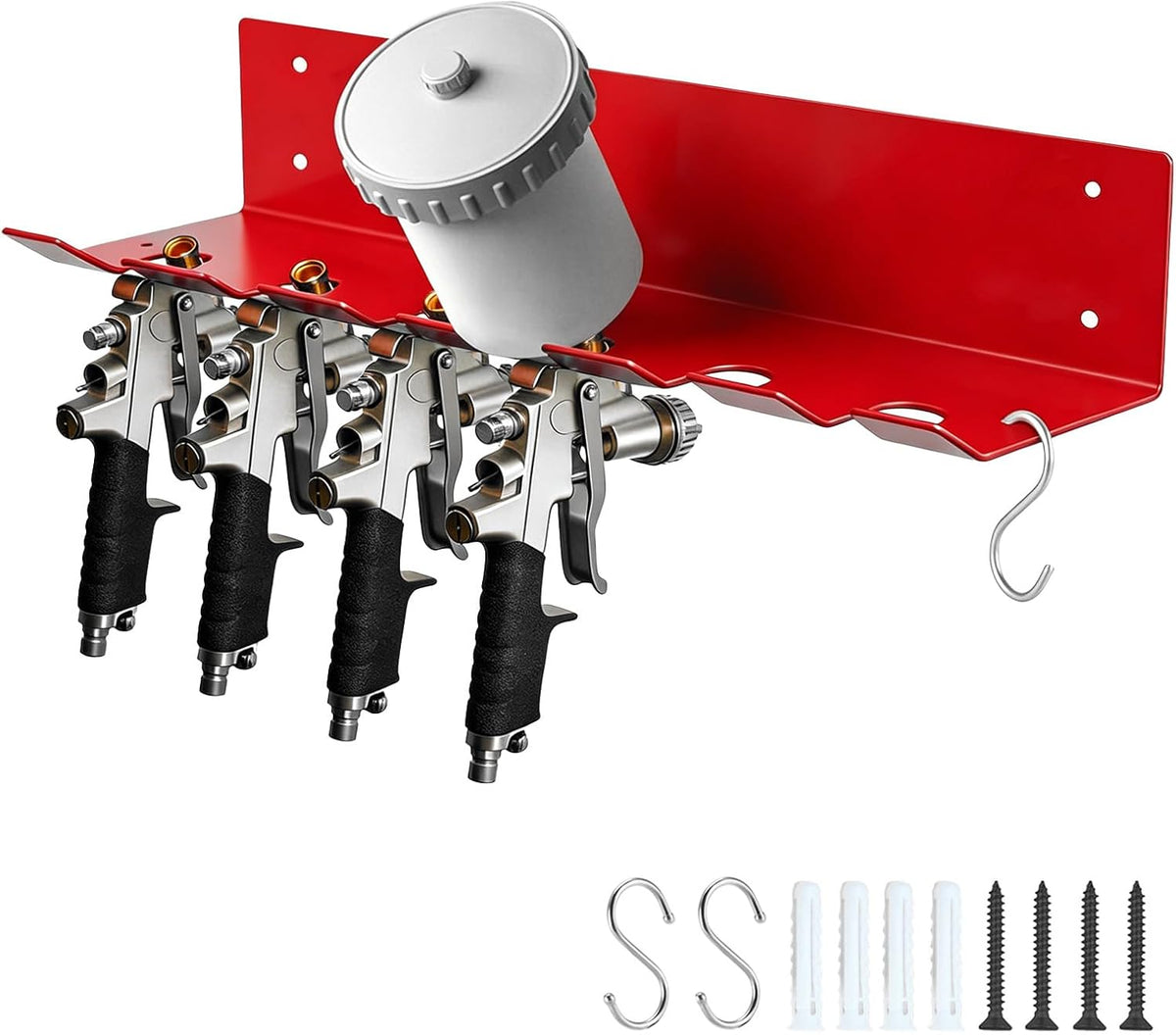 wall mount spray gun holder with extra 2, main product view