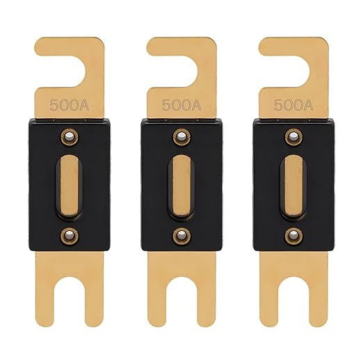 500A ANL Fuse 500 Amp Inline Blade Fuses 32V by VEXUNGA
