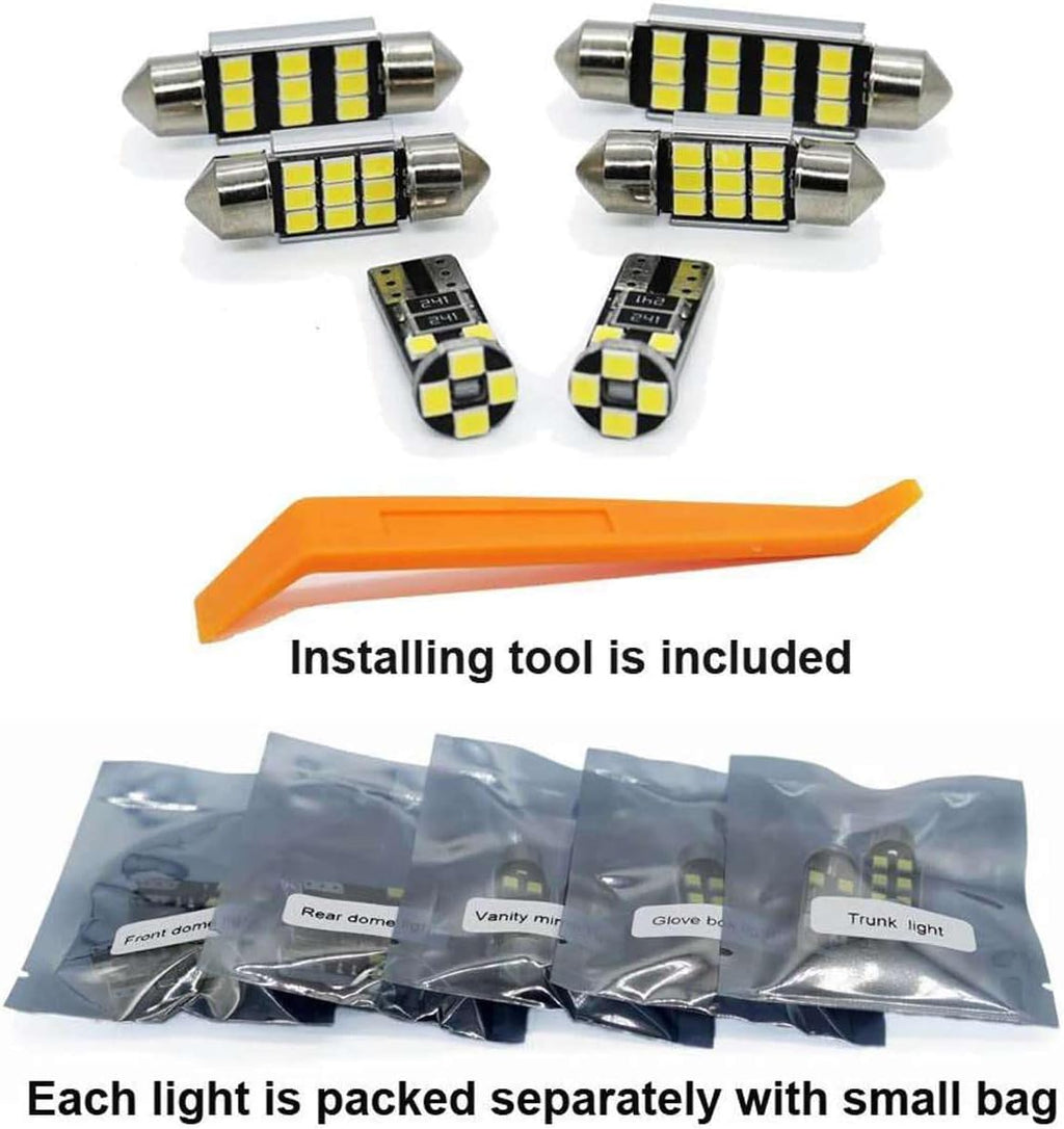 12pcs Car LED Interior Trunk Reading Glove Box Light Kit, for Fiat Ducato 1995-2022 2023 2024 Accessories