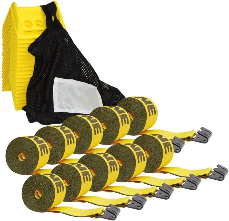 Mytee Products Kinedyne 4" x 30' Winch Strap with 4" Corner Protector 20 Pack w/Carrying Bag