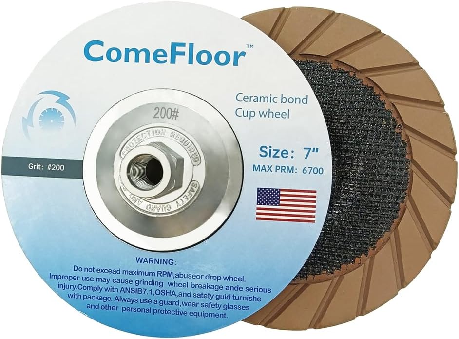 concrete grinding cup wheel 7" ceramic diamond cup, main product view