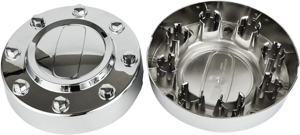 Replacement for Chrome Wheel Center Hub Cap Hubcap 2011-2018 Ram 3500 2Pcs Front + 2Pcs Rear 1-Ton Dually DRW Alloy Wheel