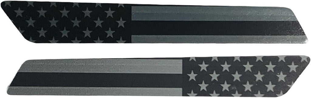 Kustom Cycle Parts Premium Aftermarket Black and Grey American Flag Saddlebag Inserts Sold in Pairs. Fits Harley Davidson Touring Models. Street & Road Glides. Made in USA. (2014 and Newer)