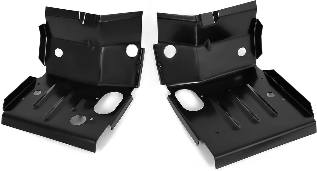 ALMULOO Cab Mount Floor Pan Support Compatible with 1980-1998 Ford F100 F150 F250 F350 Super Duty Pickup Truck Bronco Steel 2PCS (Left & Right Side)