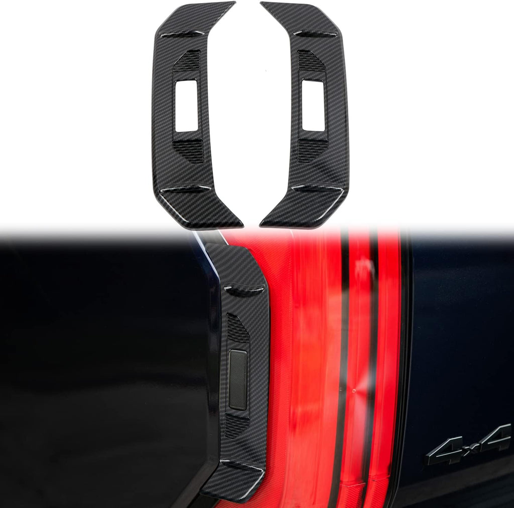HIGH FLYING 2022 2023 2024 2025 2026 for Toyota Tundra Exterior Accessories Tail Light Side Strip Decor Trim ABS Carbon Fiber 2pcs
