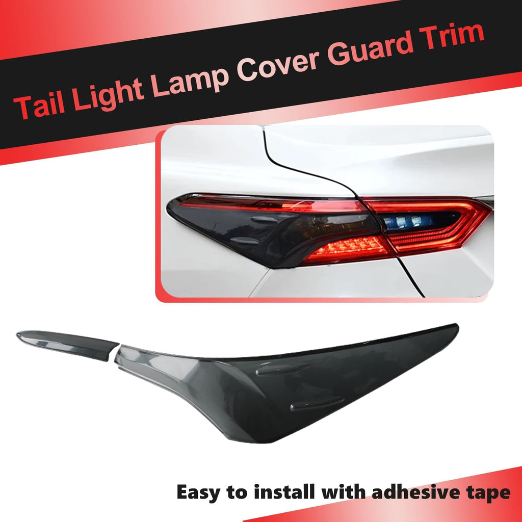 AUCERAMIC 4Pcs Tail Light Lamp Cover Guard Trim Fit 2018 2019 2020 2021 2022 2023 2024 for Toyota Camry Tail Light Frame Bezels