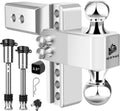 metoware 2.5'' aluminum adjustable trailer hitch, 6'' drop/rise,18k, main product view