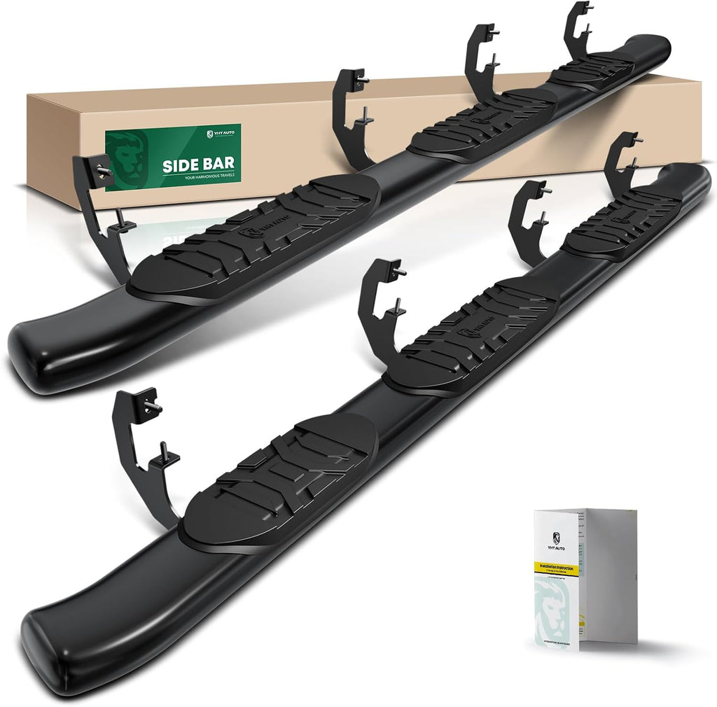 YHTAUTO 5" Running Boards Side Steps Fit Chevy Silverado & GMC Sierra 1500/2500