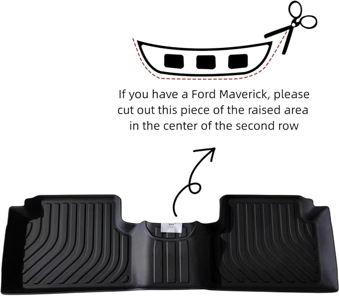 KELCSEECS Floor Mats Custom for 2025 2024 2023 2022 Ford Maverick & 2025 2024 - Image 2