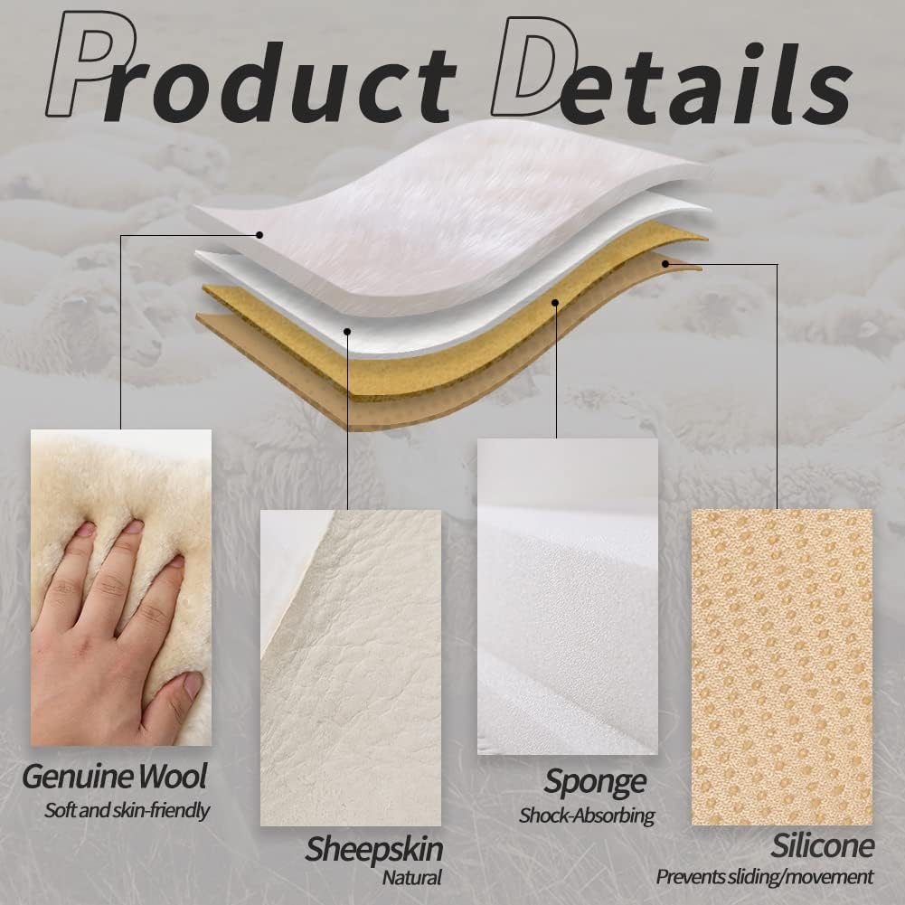 llb genuine sheepskin car seat cushion seat covers shown in use