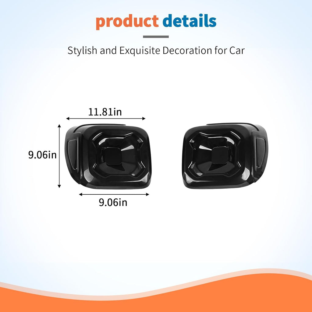 JeCar Tail Light Cover for 2019-2026 Jeep Renegade - Smoked Black Taillight Lamp Cover Trim Guards, Exterior Upgrade Decoration Accessories