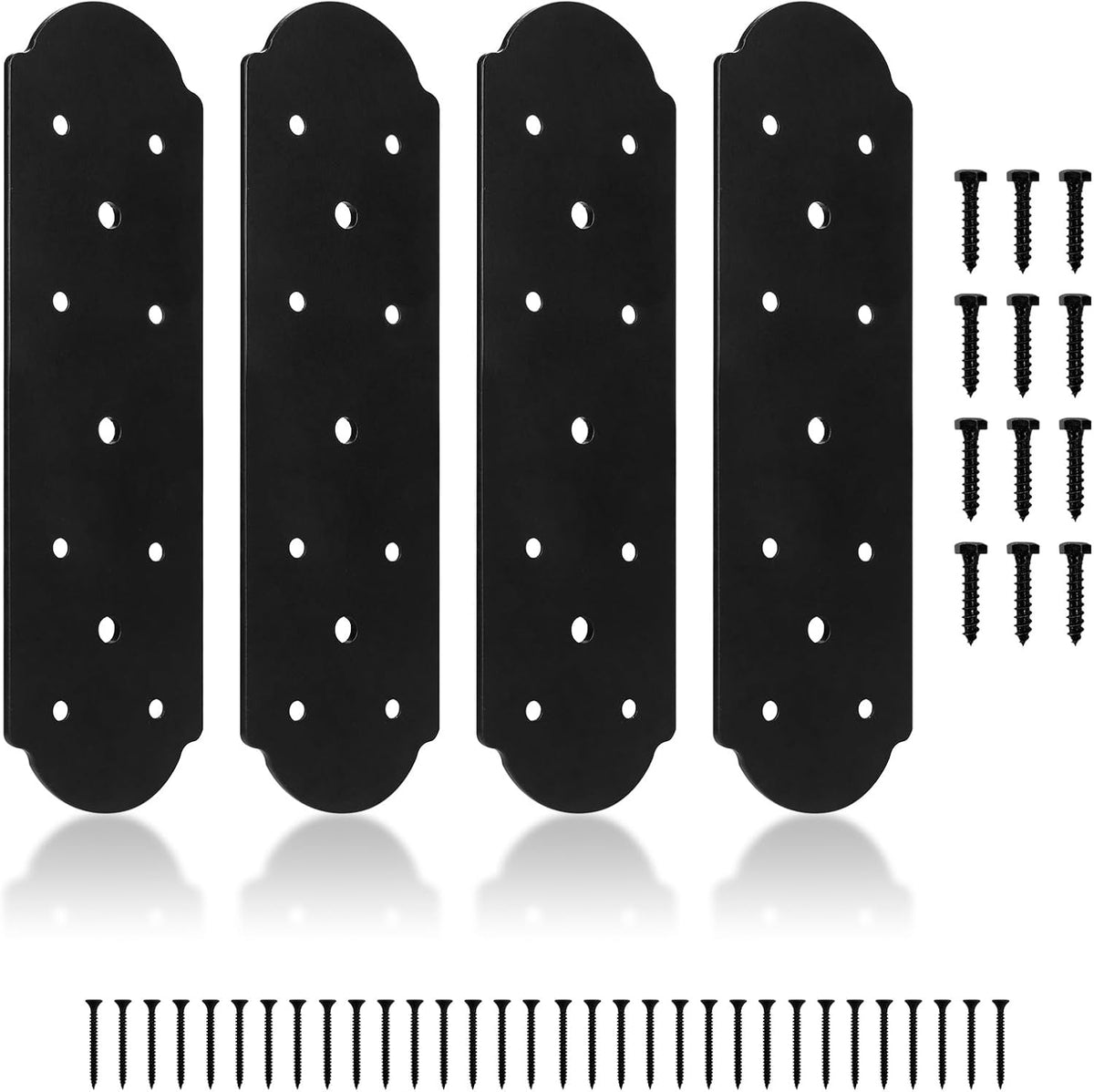 i shape steel flat bracket, 4 pcs 10", main product view