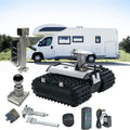 Electric Trailer Mover 450kg Load Capacity Trailer Dolly, Motorised Camper Trolley Kit with Remote Control, Camper RV Caravan Boat Trailer Jack for All Terrain (A)