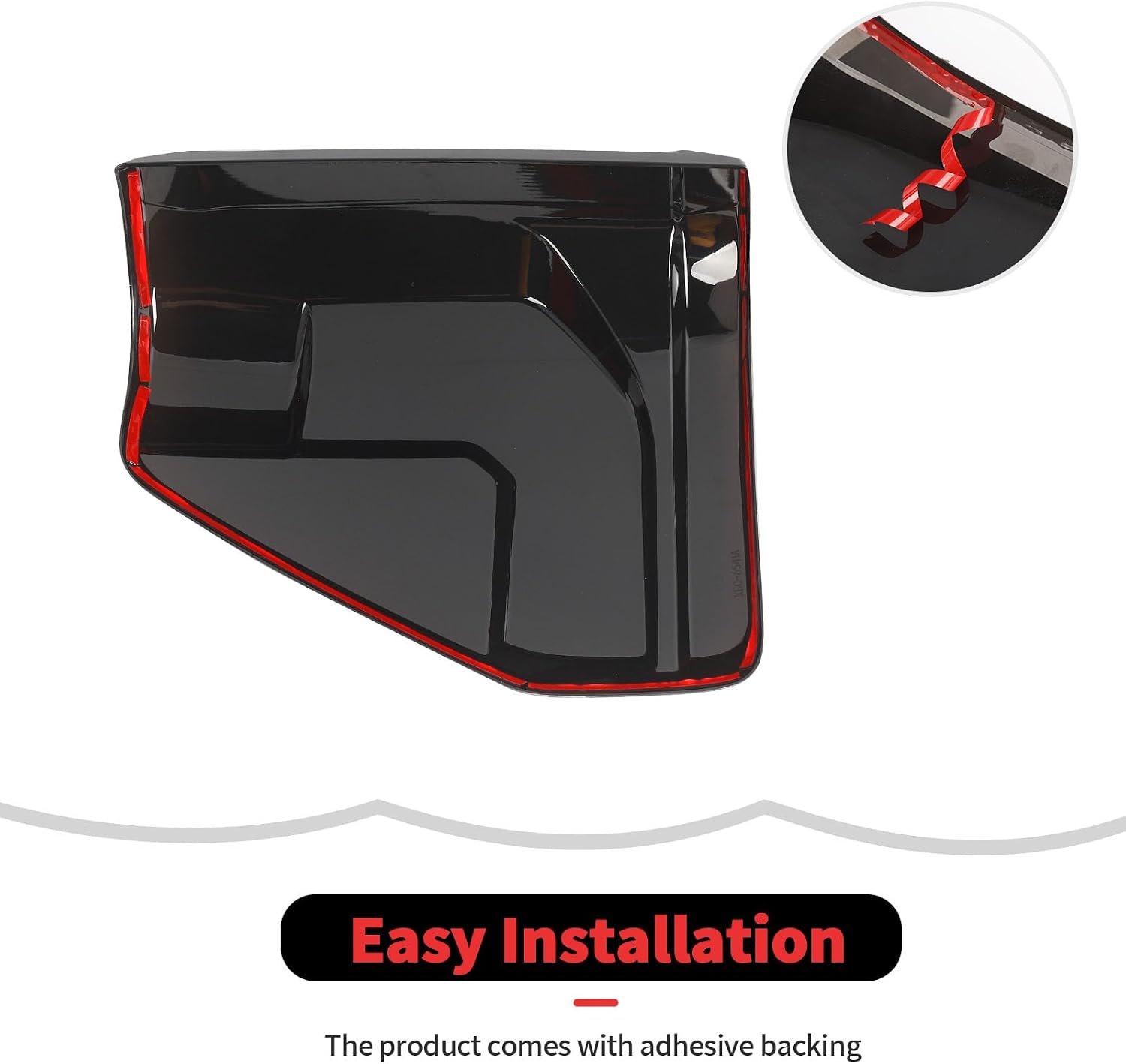 RT-TCZ Smoked Black Tail Light Lamp Cover Guard Trim Decoration Exterior Accessories for Ford F150 Raptor 2024 2025