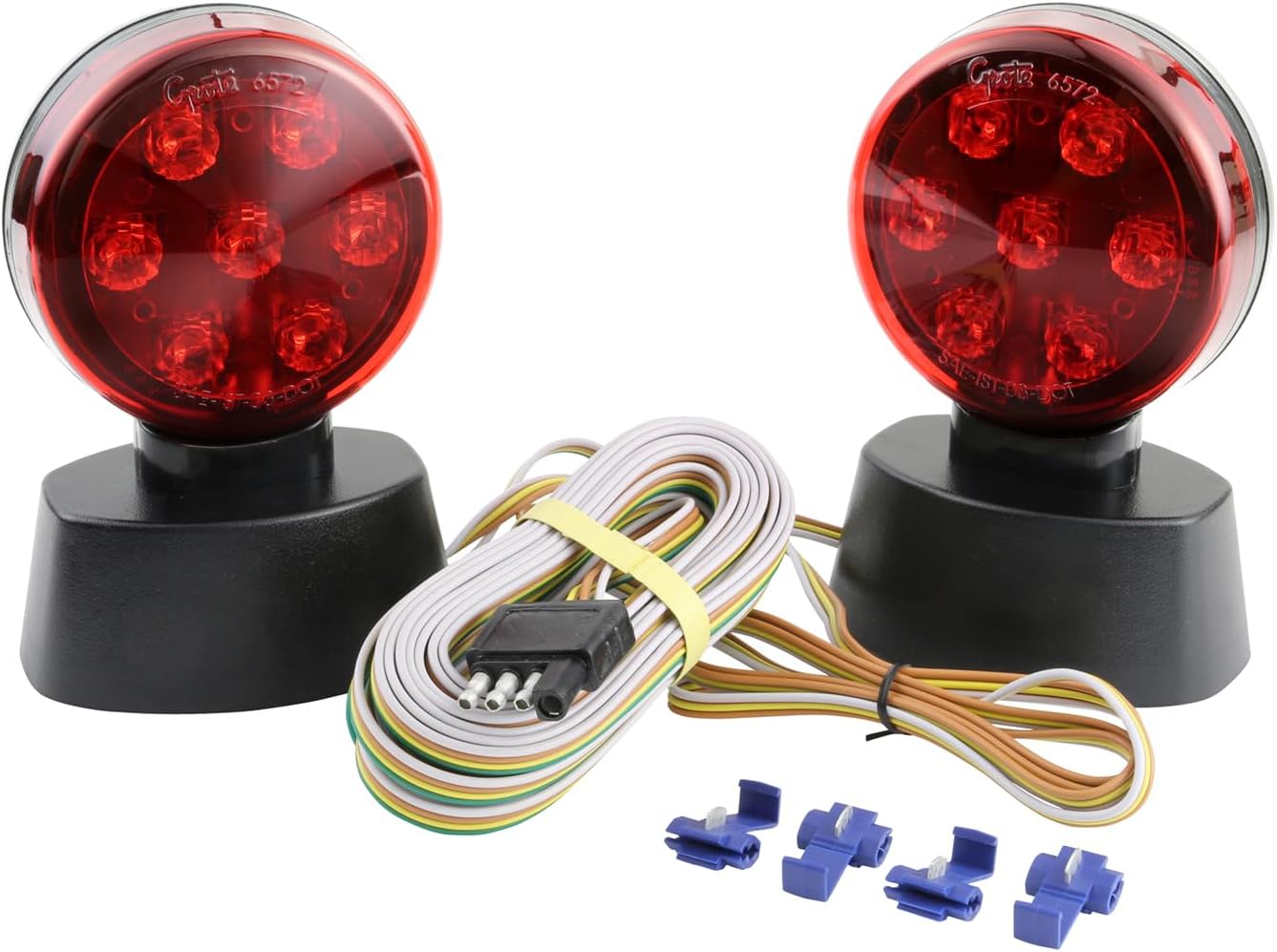 Grote 65720-5 Red Magnetic LED Towing Kit