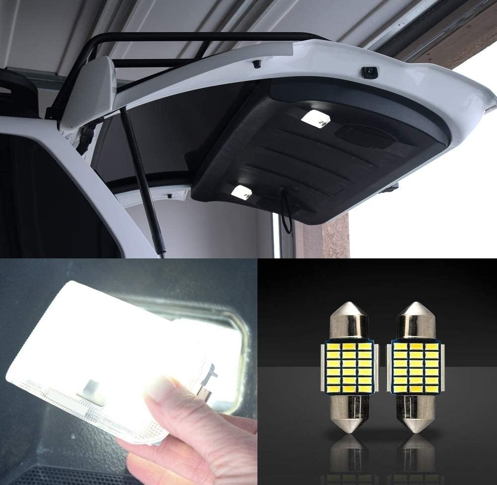 2 Super Bright 31mm Rear Cargo Trunk Hatch Lift Gate LED Interior Light bulbs for 2010-2024 Toyota 4Runner
