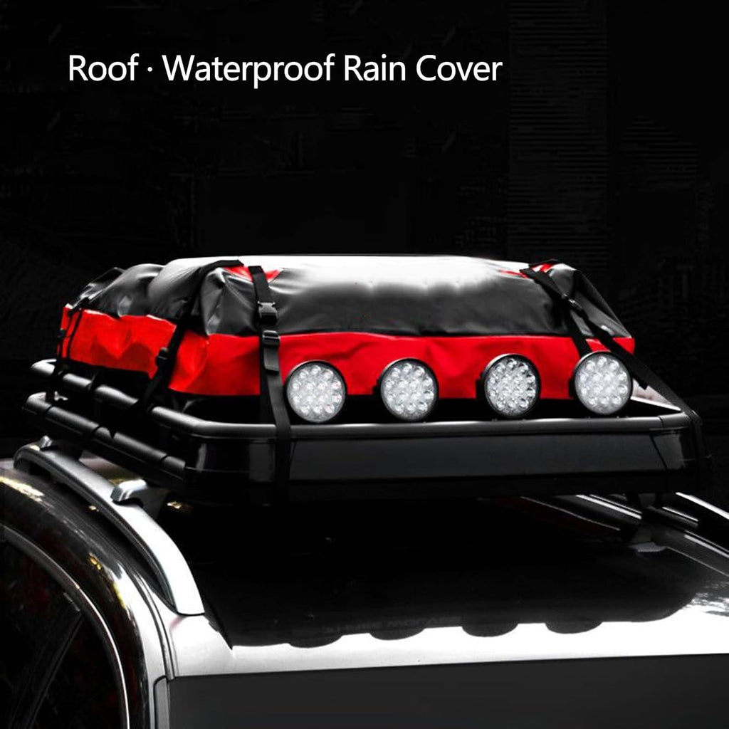 Extra Large Roof Top Luggage Bag for Vehicles 112x87x44cm Including Grip Pad and Secure Straps Camping Roof Storage