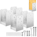 4"x4" post base, 4pcs stainless steel adjustable post, main product view
