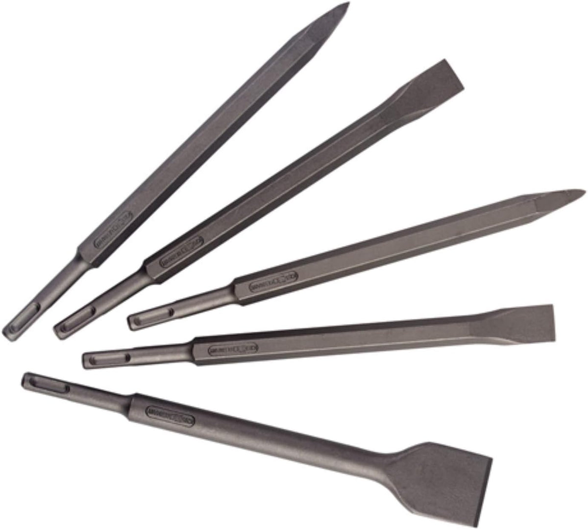 sds+ chisel set (5 pc-1 scaling, 2 bull, main product view