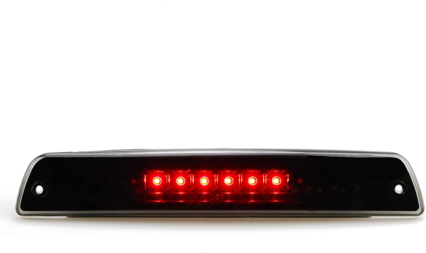 Tresound For 1994-2001 Dodge Ram 1500/2500/ 3500 Third 3rd LED Brake Light Cargo Lamp High Mount Brake Light Replacement (Black+ Smoke Lens)