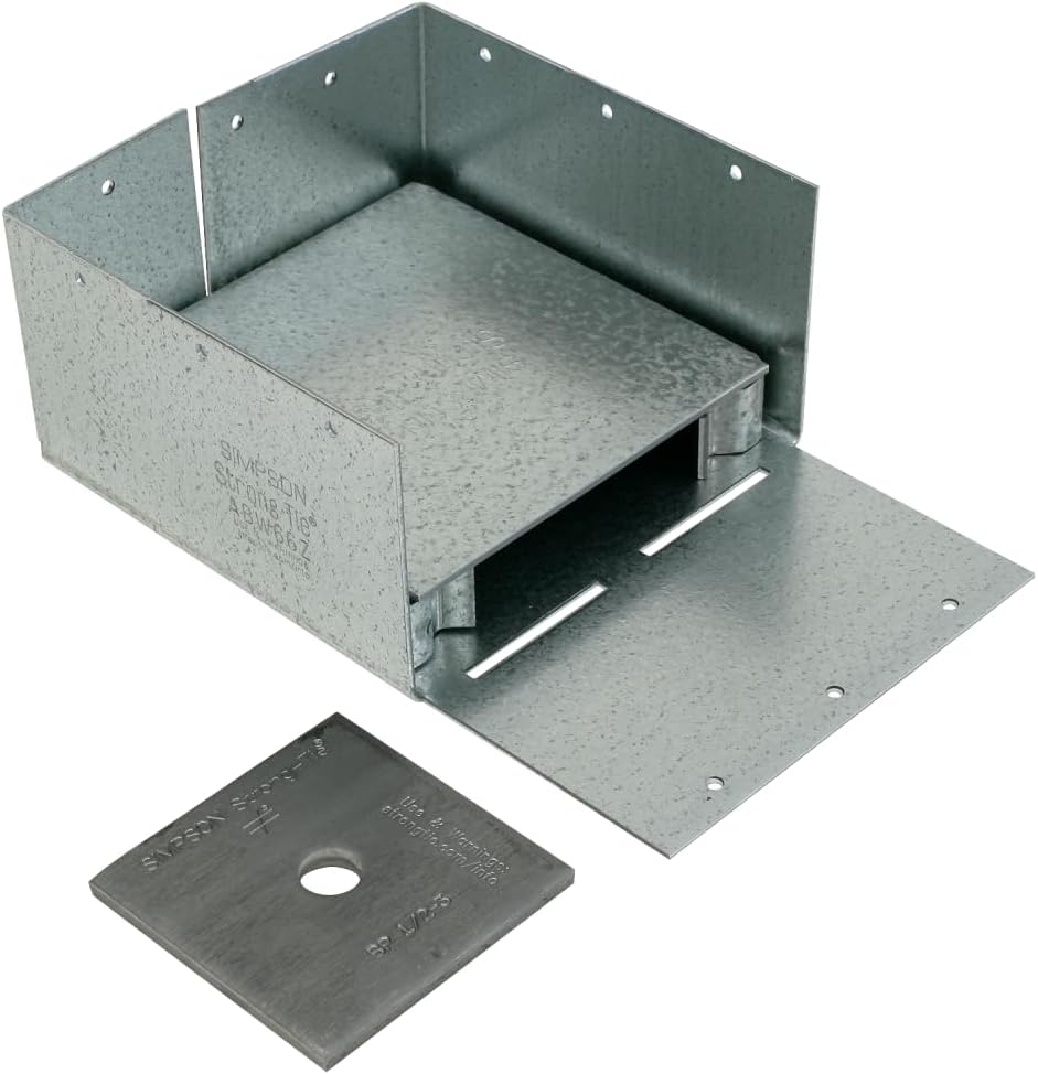 simpson strong-tie abw66z abw zmax galvanized adjustable standoff, main product view