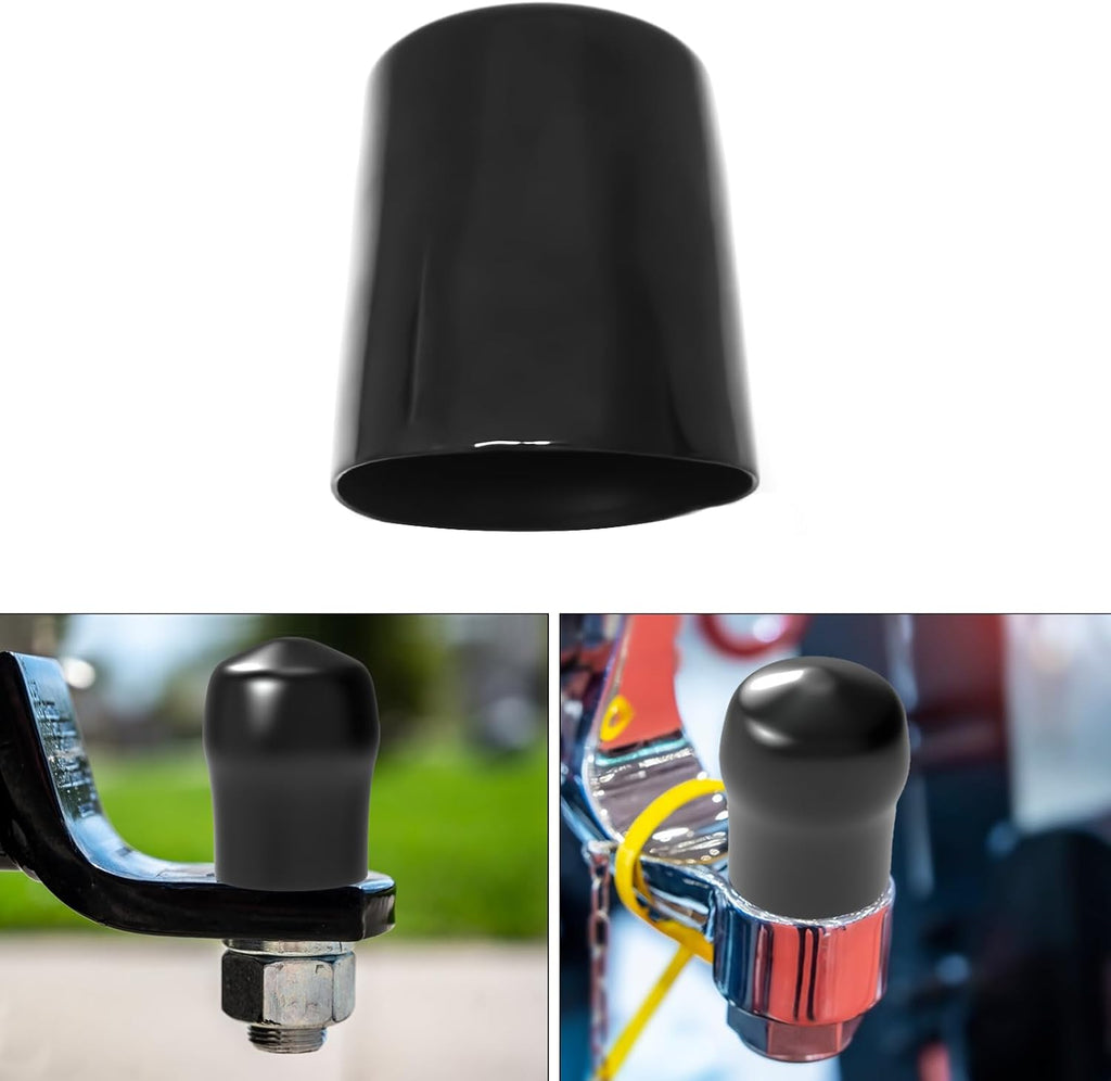 6-Pack Trailer Hitch Ball Covers, 1-7/8",2",2-5/16" Towing Ball Dustproof Antirust Protective Caps, fit SUV Trucks RV Boat Caravan Trailer Ball & More Accessories (Black)