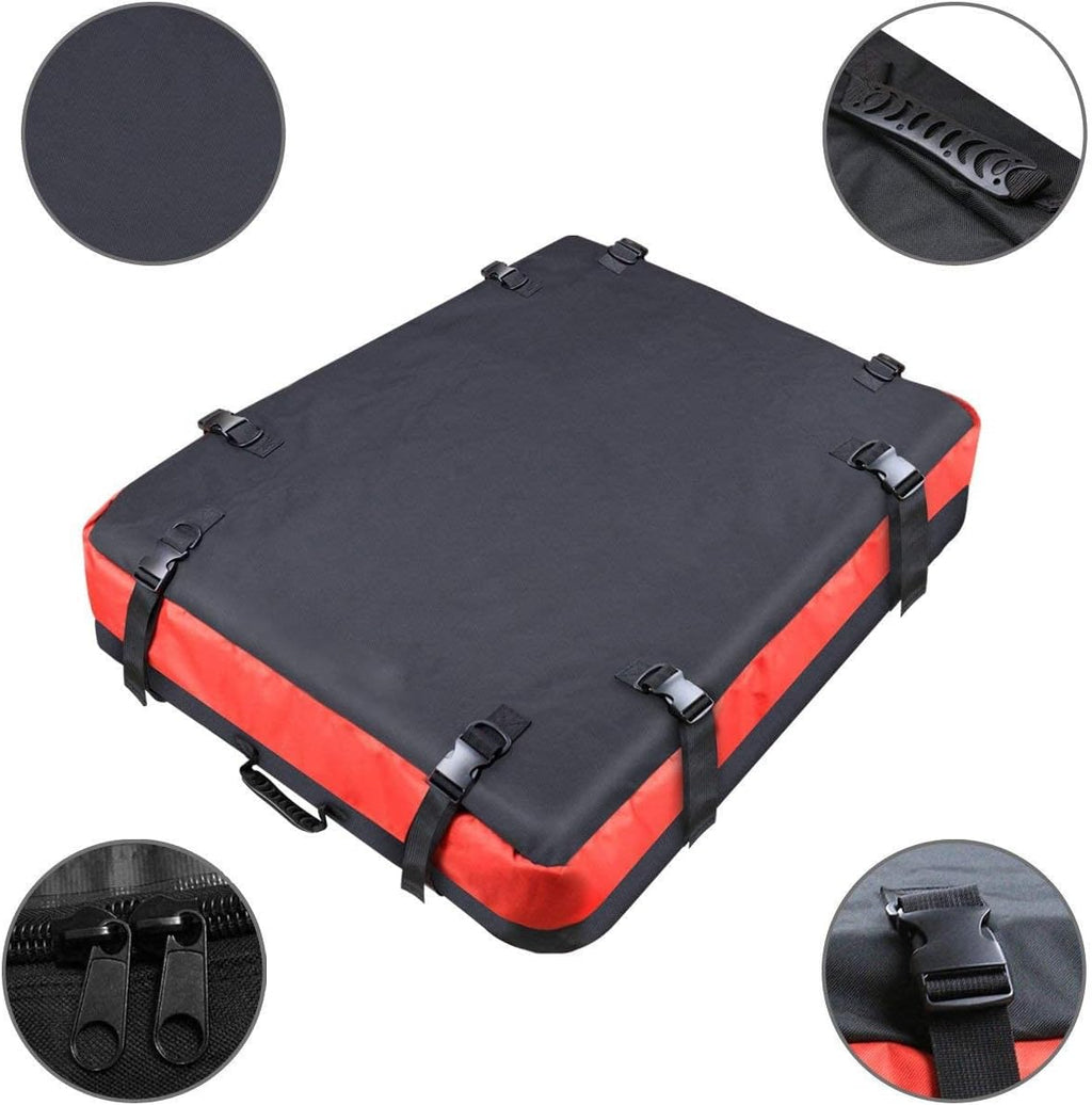 Capacity Waterproof Car Roof Bag Top Cargo Storage Rooftop Luggage Box Water Resistant for with Racks