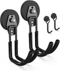 3-H Heavy Duty Magnet Garage Hooks 2 Pack, J Shape Strong Magnetic Hooks by 3-H
